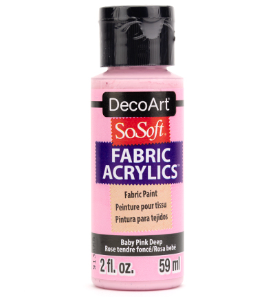 DSS57-30 - DecoArt - Baby Pink Deep - SoSoft Fabric Acrylics 59ml