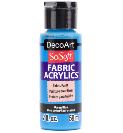 DSS86-30 - DecoArt - Ocean Blue - SoSoft Fabric Acrylics 59ml