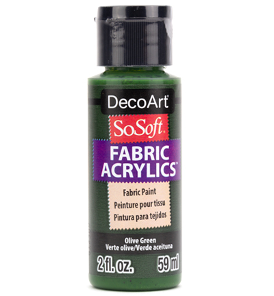 DSS98-30 - DecoArt - Olive Green - SoSoft Fabric Acrylics 59ml