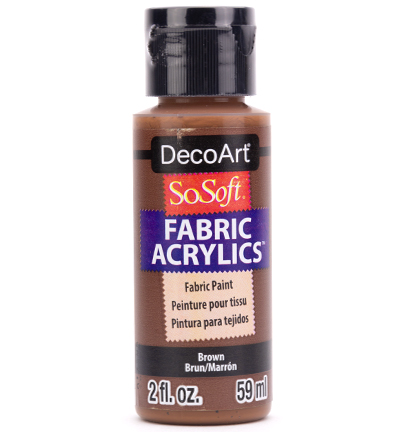 DSS102-30 - DecoArt - Brown - SoSoft Fabric Acrylics 59ml