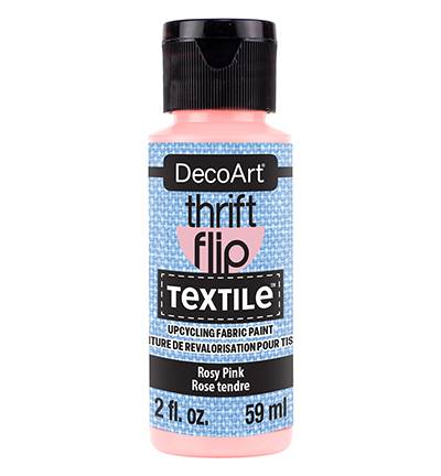 DTFP102-30 - DecoArt - Thrift Flip Textile, Rosy Pink - Thrift Flip Textile