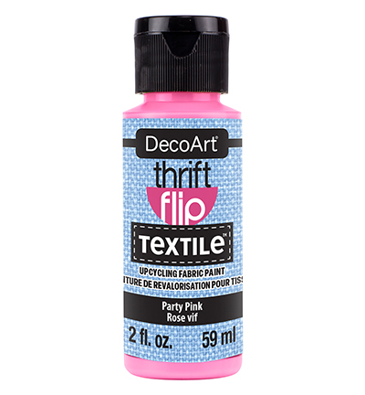 DTFP103-30 - DecoArt - Thrift Flip Textile, Party Pink - Thrift Flip Textile