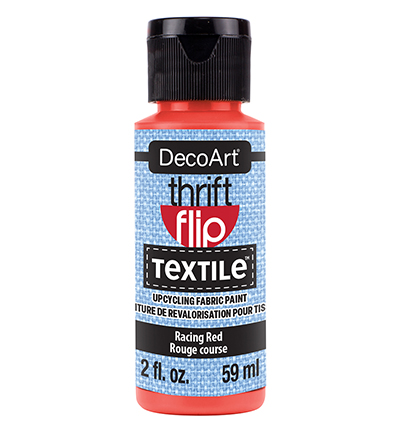 DTFP104-30 - DecoArt - Thrift Flip Textile, Racing Red - Thrift Flip Textile