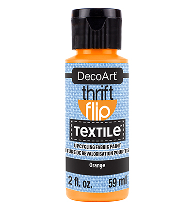 DTFP106-30 - DecoArt - Thrift Flip Textile, Orange - Thrift Flip Textile