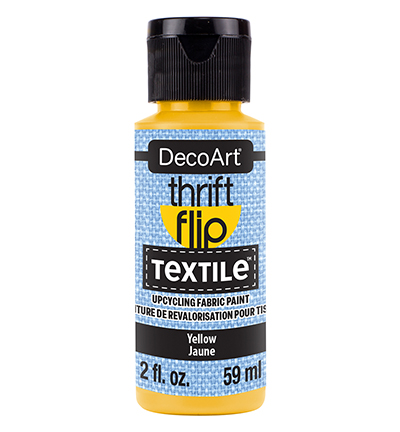DTFP107-30 - DecoArt - Thrift Flip Textile, Yellow - Thrift Flip Textile