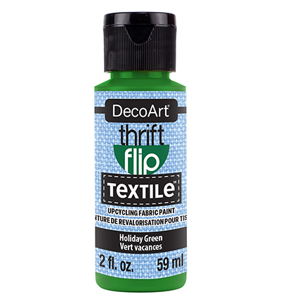 DTFP109-30 - DecoArt - Thrift Flip Textile, Holiday Green - Thrift Flip Textile