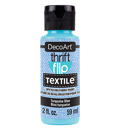 DTFP111-30 - DecoArt - Thrift Flip Textile, Turquoise Blue - Thrift Flip Textile