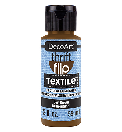 DTFP116-30 - DecoArt - Thrift Flip Textile, Best Brown - Thrift Flip Textile