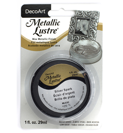 ML03C-28 - DecoArt - Metallic Lustre, Silver Spark - 