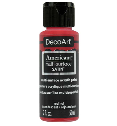 DA562-30 - DecoArt - Red Hot - Americana Multi-surface Acrylics