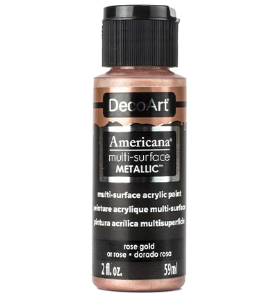 DA800-30 - DecoArt - Metallics Rose Gold - Americana Multi-surface Acrylics DA800-30 - DecoArt - Metallics Rose Gold - Americana Multi-surface Acrylics