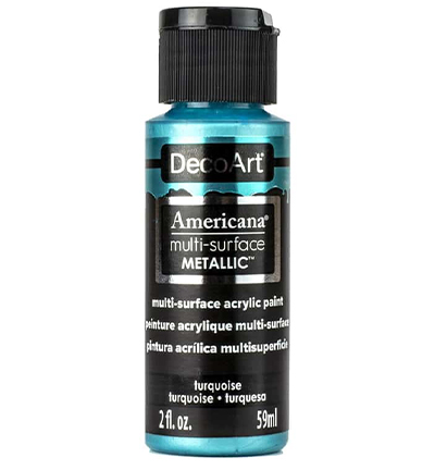 DA803-30 - DecoArt - Metallics Turquoise - Americana Multi-surface Acrylics DA803-30 - DecoArt - Metallics Turquoise - Americana Multi-surface Acrylics