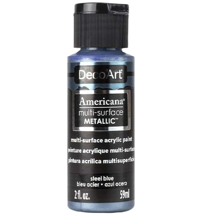 DA804-30 - DecoArt - Metallics Steel Blue - Americana Multi-surface Acrylics DA804-30 - DecoArt - Metallics Steel Blue - Americana Multi-surface Acrylics