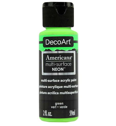 DA558-30 - DecoArt - Neon Green - Americana Multi-surface Acrylics DA558-30 - DecoArt - Neon Green - Americana Multi-surface Acrylics