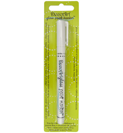 DGPM03-K - DecoArt - Translucent White - DecoArt Glass Paint Markers
