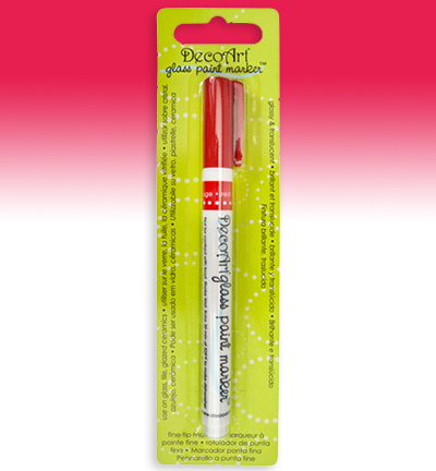 DGPM05-K - DecoArt - Translucent Red - DecoArt Glass Paint Markers
