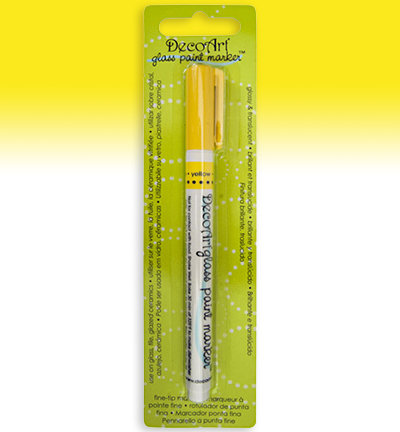 DGPM07-K - DecoArt - Translucent Yellow - DecoArt Glass Paint Markers
