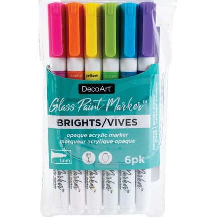 DGPMK71-A - DecoArt - Opaque Brights - DecoArt Glass Paint Markers
