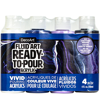 DASK536-B - DecoArt - Galactic - Fluid Art Ready-to-pour Acrylic Packs