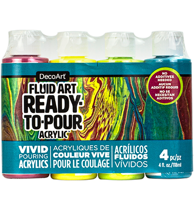 DASK538-B - DecoArt - Tropical - Fluid Art Ready-to-pour Acrylic Packs