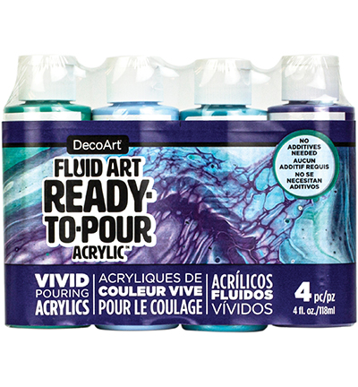 DASK539-B - DecoArt - Lagoon - Fluid Art Ready-to-pour Acrylic Packs