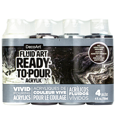 DASK541-B - DecoArt - Neutral - Fluid Art Ready-to-pour Acrylic Packs