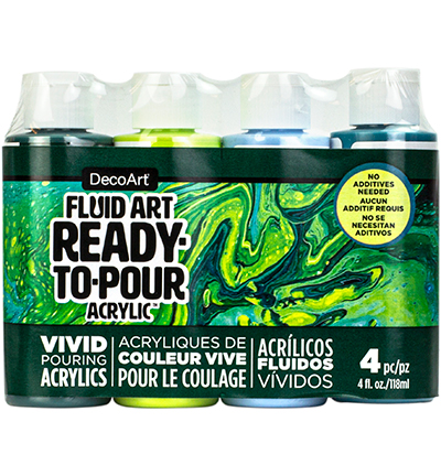 DASK542-B - DecoArt - Jungle - Fluid Art Ready-to-pour Acrylic Packs