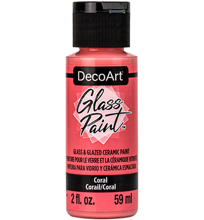 DGP04-30 - DecoArt - Glass Paint, Coral - 