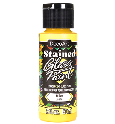 DTGP04-30 - DecoArt - Glass Paint Translucent, Yellow - 
