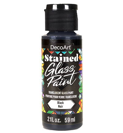 DTGP12-30 - DecoArt - Glass Paint Translucent, Black - 