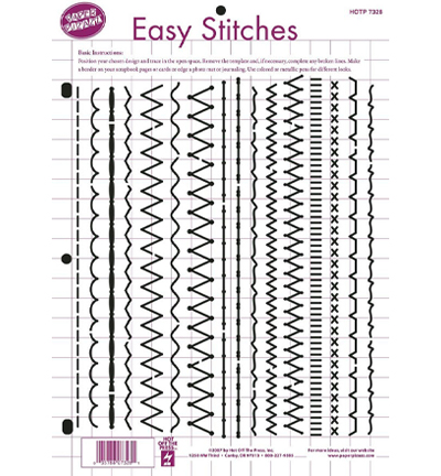 HOTP-7328 - Hot Off The Press - Template, Easy Stitches - 