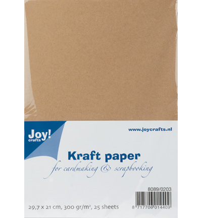 8089/0203 - Joy!Crafts - (25) Kraft Paper - A4, 300 grams