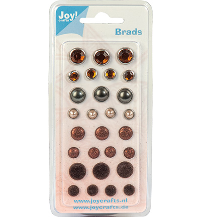 6030/0001 - Joy!Crafts - Brads Marron - Brads