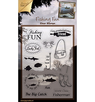 6410/0304 - Joy!Crafts - Gabarit thème poisson - Textes & alphabet