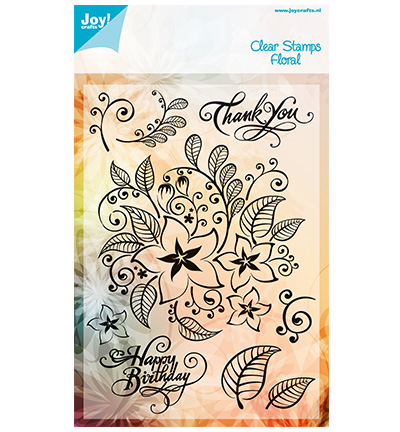 6410/0309 - Joy!Crafts - Floral Pattern - Textes & alphabet 6410/0309 - Joy!Crafts - Floral Pattern - Textes & alphabet