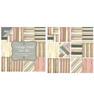 6011/0702 - Joy!Crafts - Vintage Wood - Paper Pad 30.5 x 30.5cm