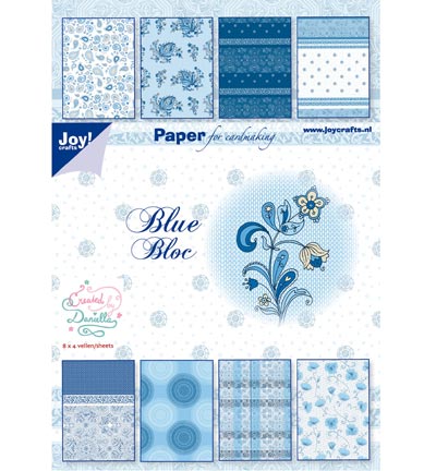 6011/0073 - Joy!Crafts - Blue Bloc - Paper bloc, 21x15cm