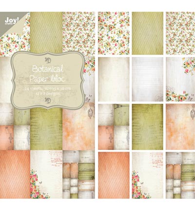 6011/0313 - Joy!Crafts - Botanical - Paper bloc, 15x30cm