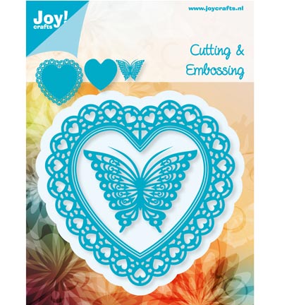 6002/0381 - Joy!Crafts - Coeur vide & papillon - Cutting & Embossing