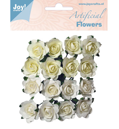6370/0063 - Joy!Crafts - Fleurs Blanc/crème - Artificial Flower