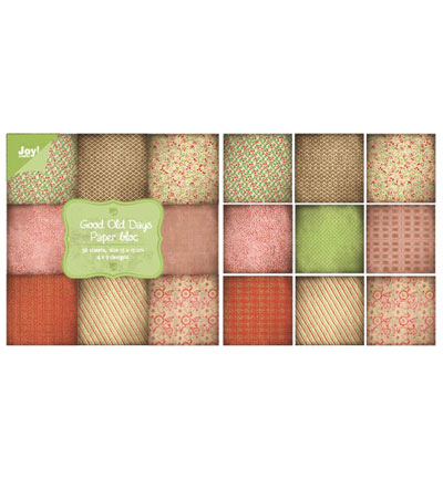 6011/0067 - Joy!Crafts - Good Old Days - Paper bloc, 15x15cm