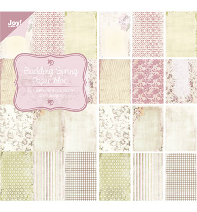 6011/0314 - Joy!Crafts - Printemps ''budding spring'' - Paper bloc, 15x30cm