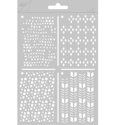 6002/0822 - Joy!Crafts - Ronds et carrés - Poly Besa Stencil