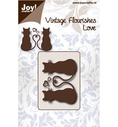 6003/0049 - Joy!Crafts - Chats amoureux - Cutting Vintage Flourishes