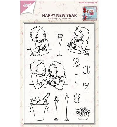 6410/0432 - Joy!Crafts - Happy new year by antoinette - Fête