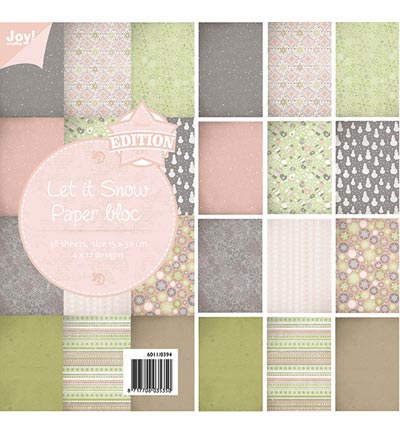 6011/0394 - Joy!Crafts - Let It Snow - Paper bloc, 15x30cm