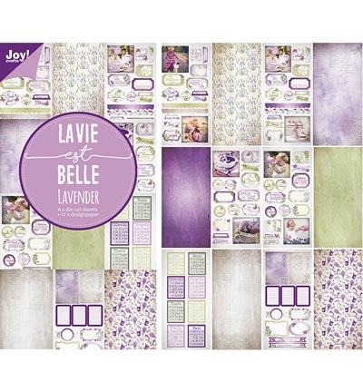 6011/0383 - Joy!Crafts - Lavendel - Paper bloc, 15x30cm