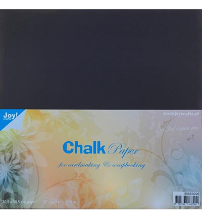 8089/0208 - Joy!Crafts - Papier tableau noir(Chalkpaper)30,5x30,5 cm - Scrap, 250 grams