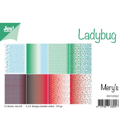 6011/0521 - Joy!Crafts - Ladybug - Papier Set A4