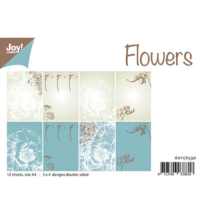 6011/0530 - Joy!Crafts - Design Flowers - Papier Set A4